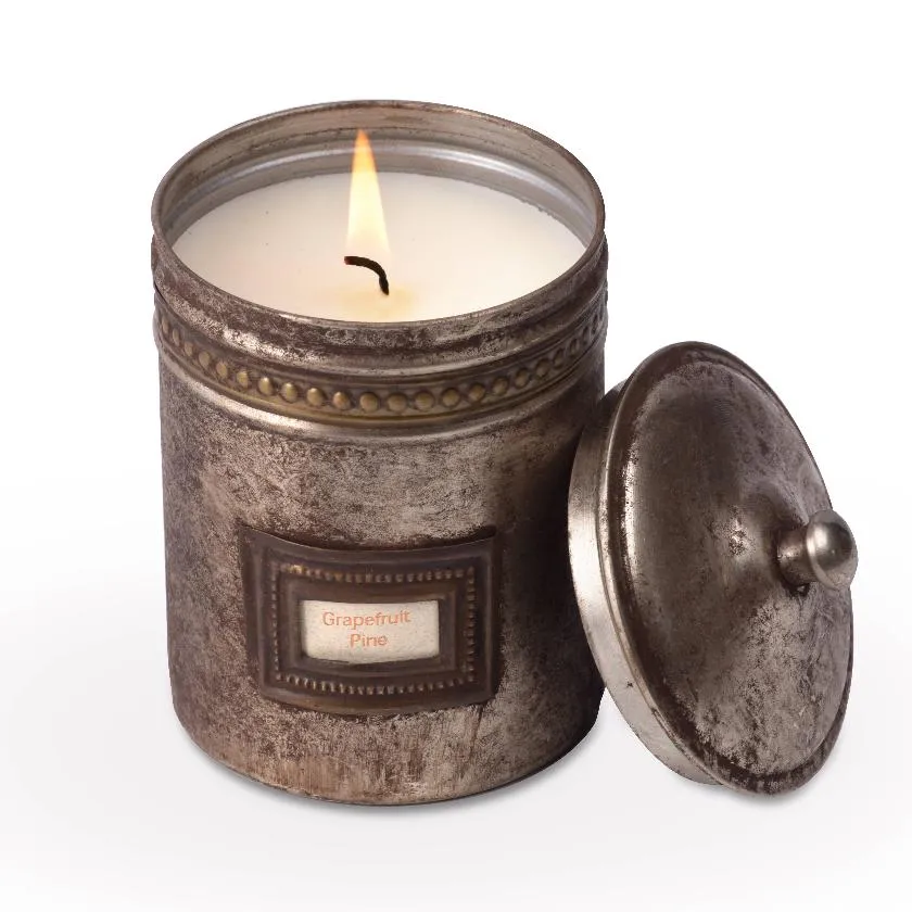 Vintage Cafe Tin Candle