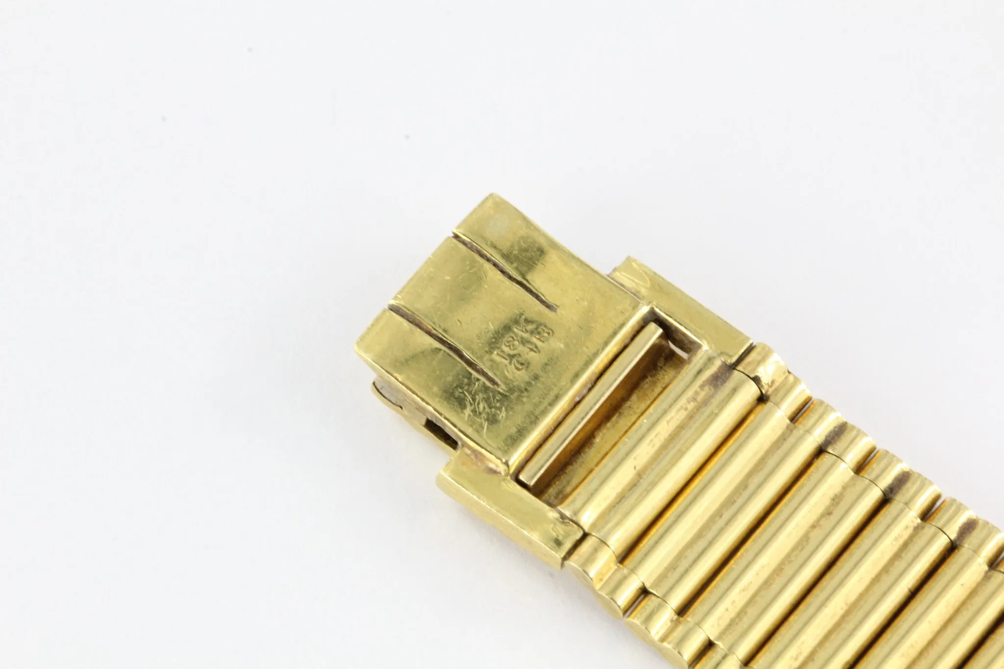 Vintage Cartier 18K Gold Girard Perregaux Tank Watch c.1950's