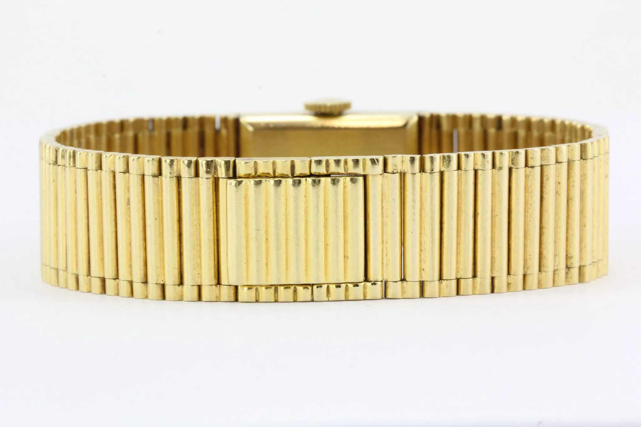 Vintage Cartier 18K Gold Girard Perregaux Tank Watch c.1950's