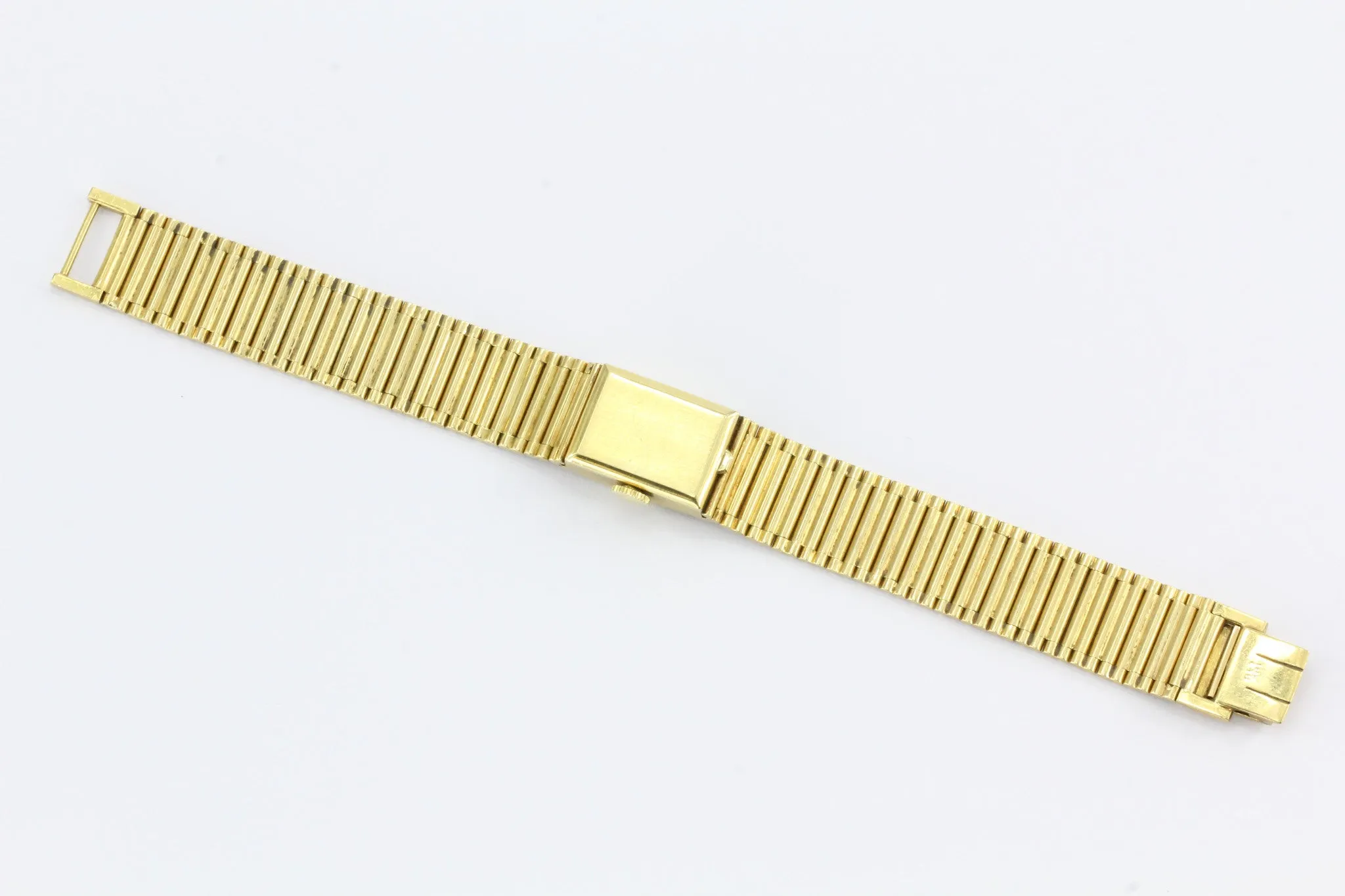 Vintage Cartier 18K Gold Girard Perregaux Tank Watch c.1950's