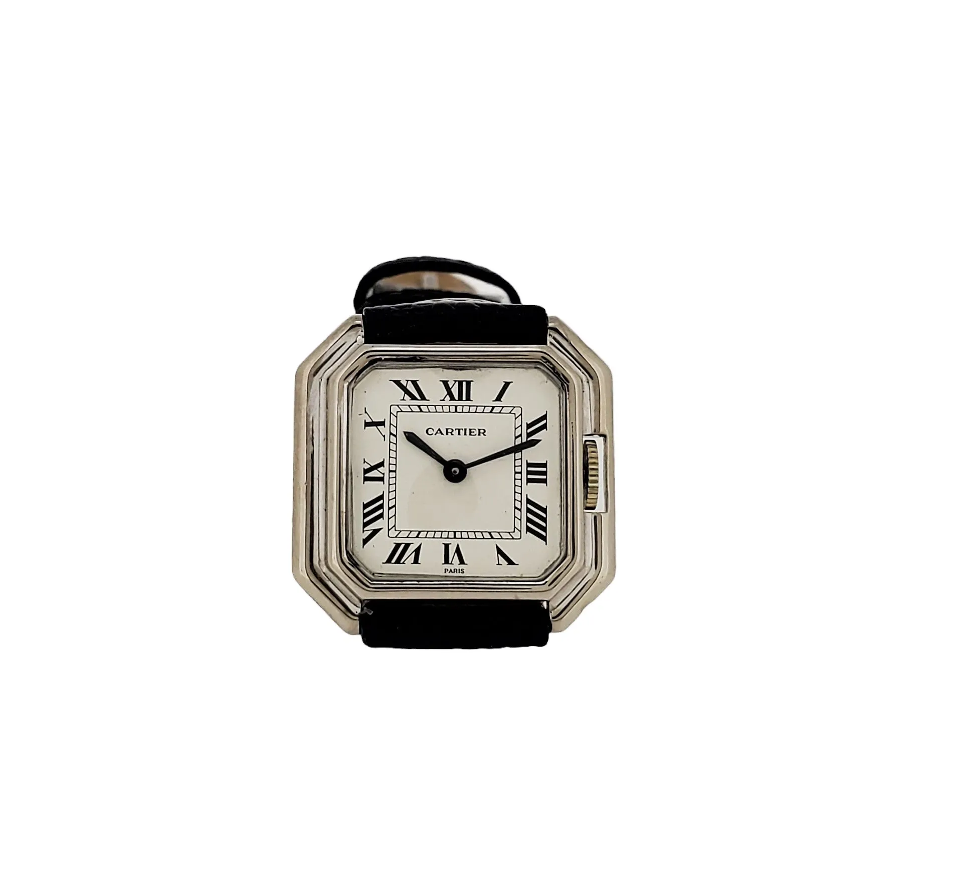 Vintage Cartier Paris Ceinture in White Gold, Ladies Size Watch, Circa 1975-1980