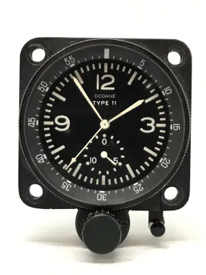 Vintage Dodane Type 11  Aircraft Clock Valjoux 551