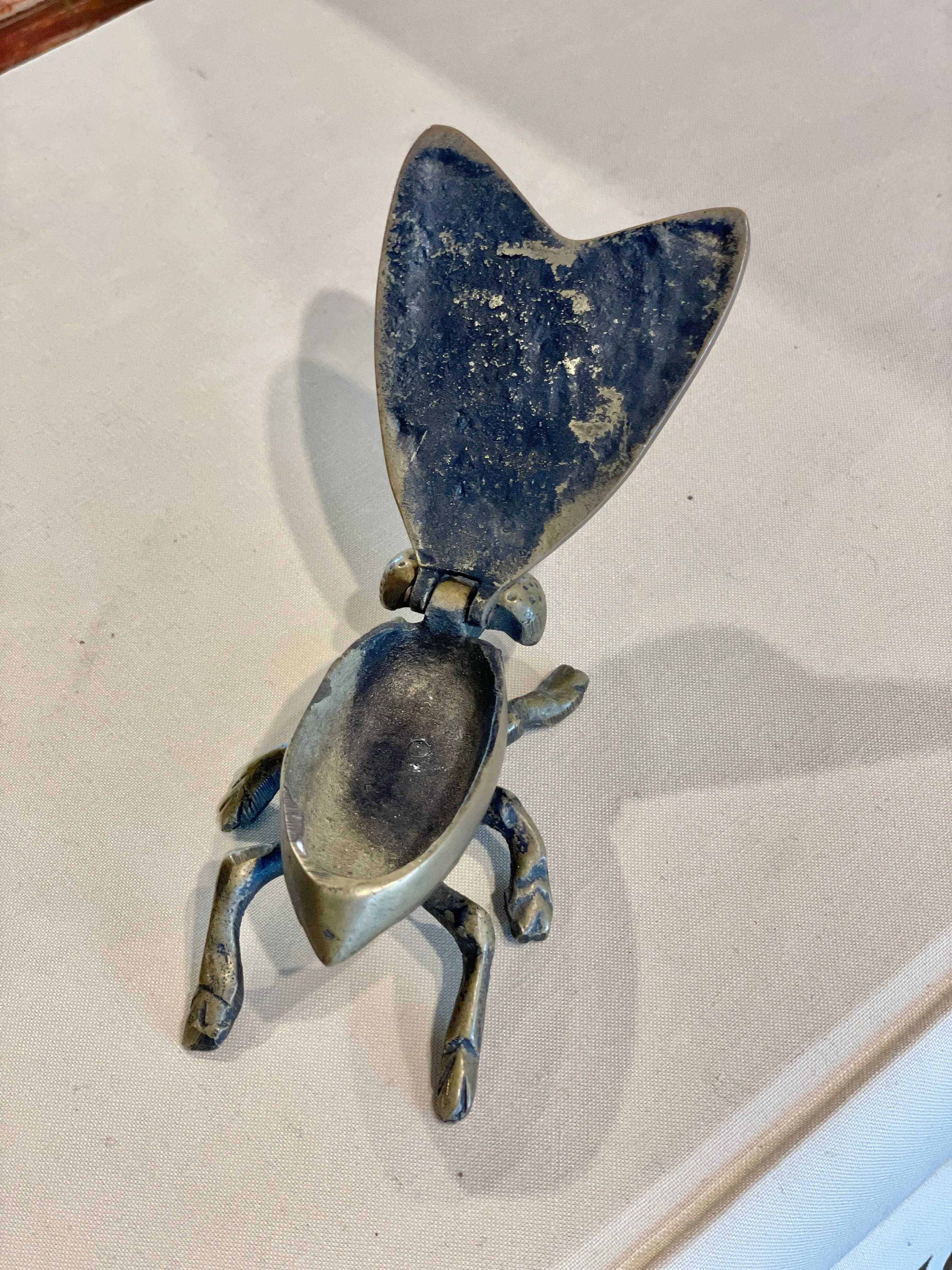 Vintage French Brass Insect Box