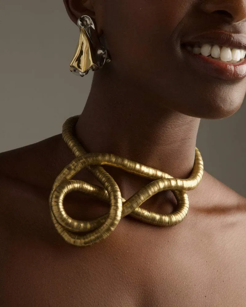 vintage malleable necklace