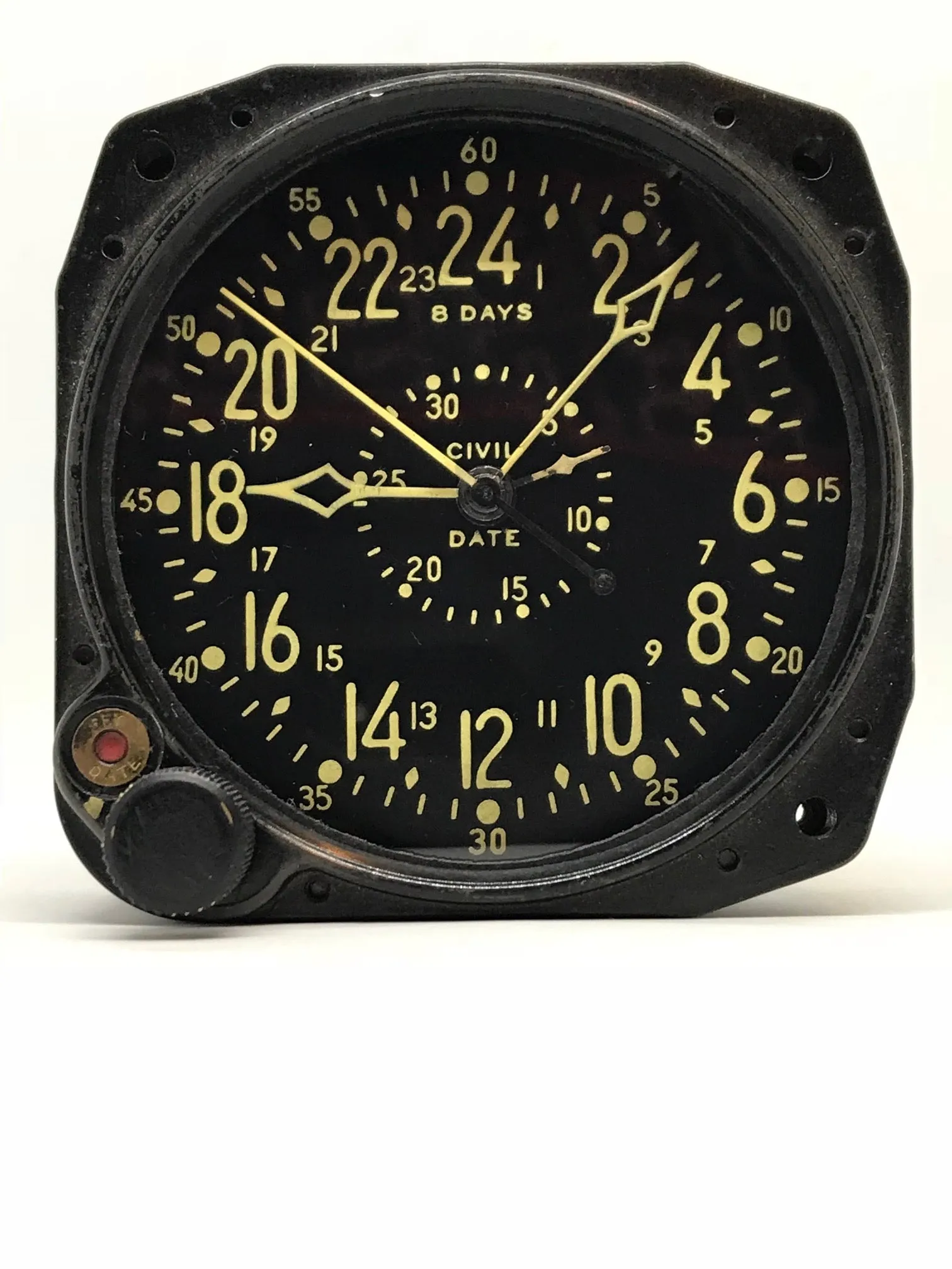 Vintage WW2 Navy Waltham CDIA Military Aircraft Clock