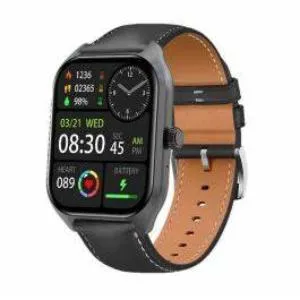 Volkano MULTI-FUNCTION SMARTWATCH  with BT Calling and Leather Style Strap