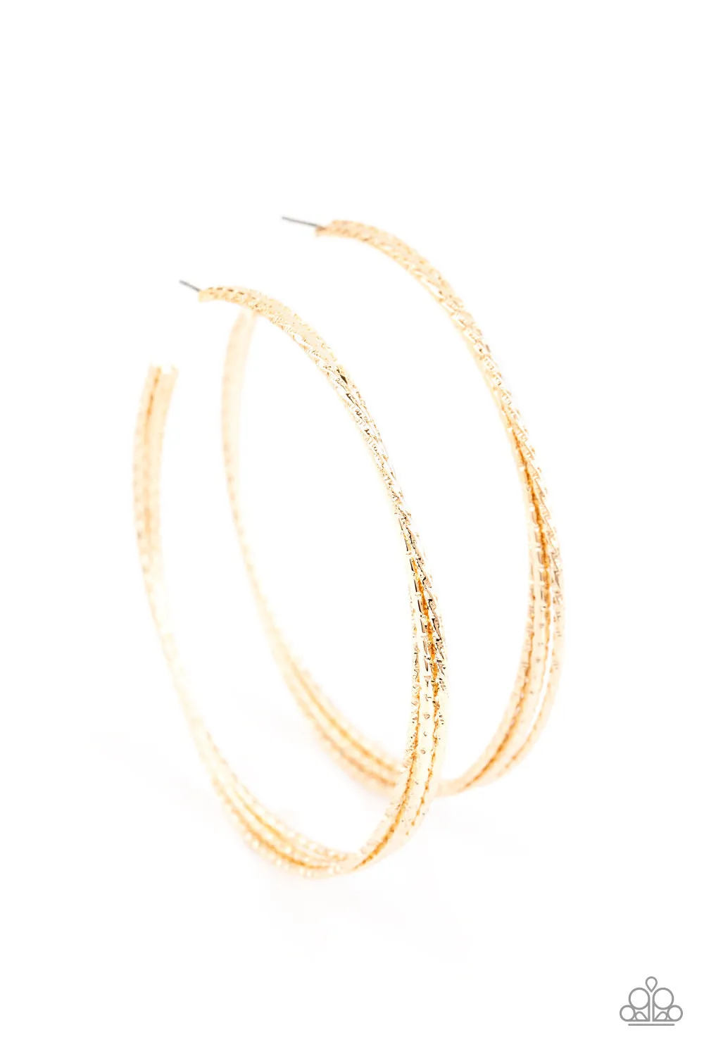Watch and Learn - Gold Earrings