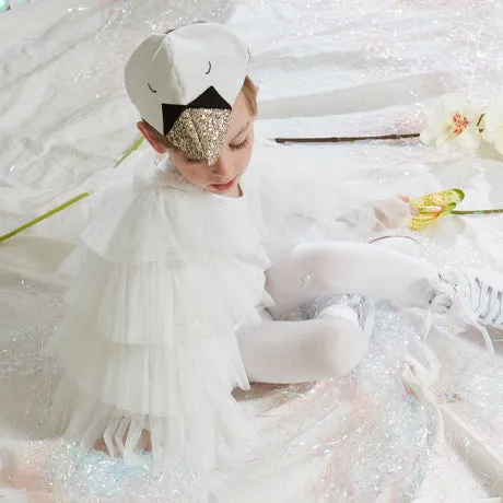 White Swan Cape and Cap Dress Up Set