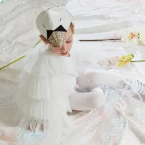 White Swan Cape and Cap Dress Up Set