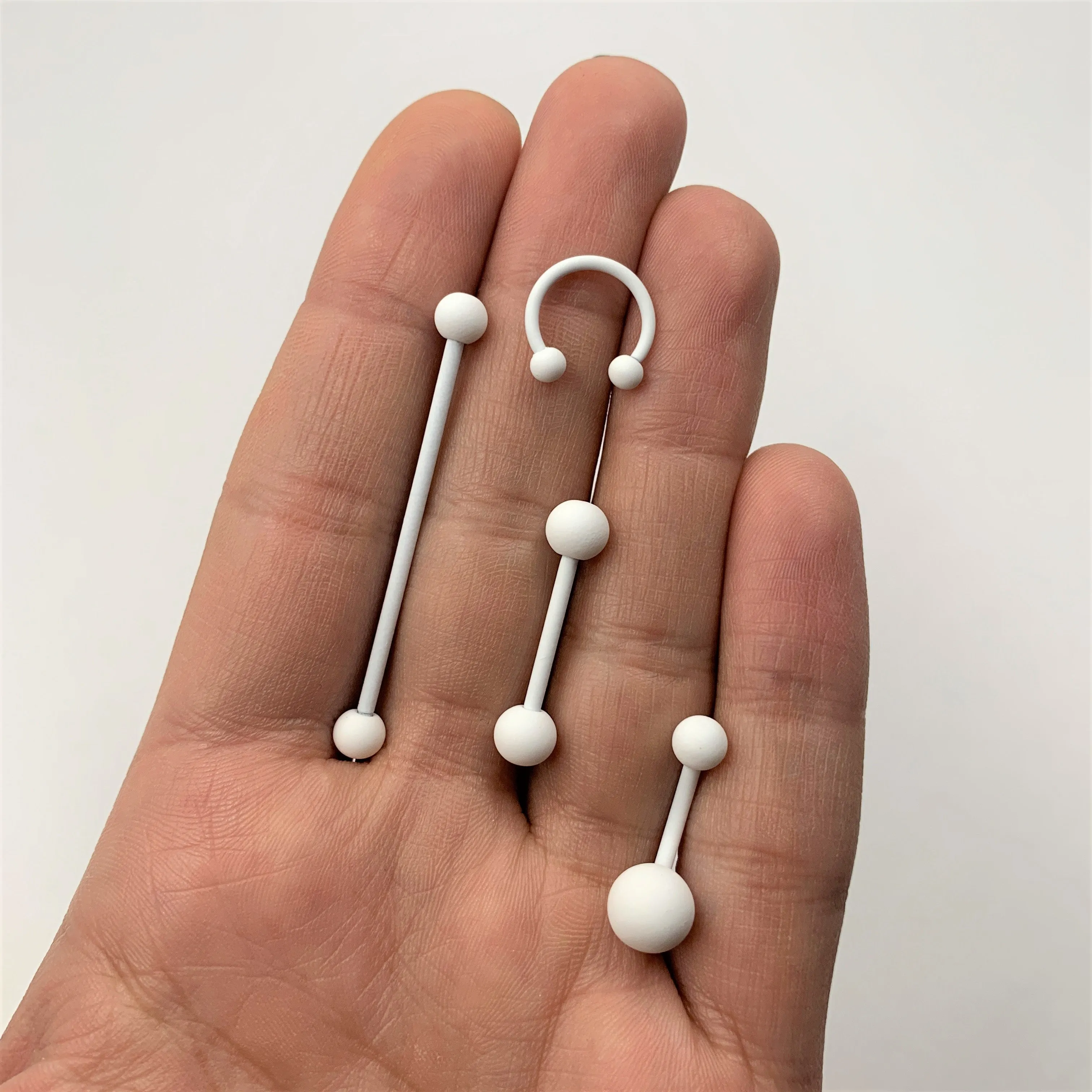 Wonderfully White Matte Belly Ring