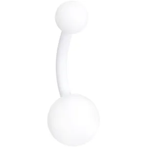 Wonderfully White Matte Belly Ring