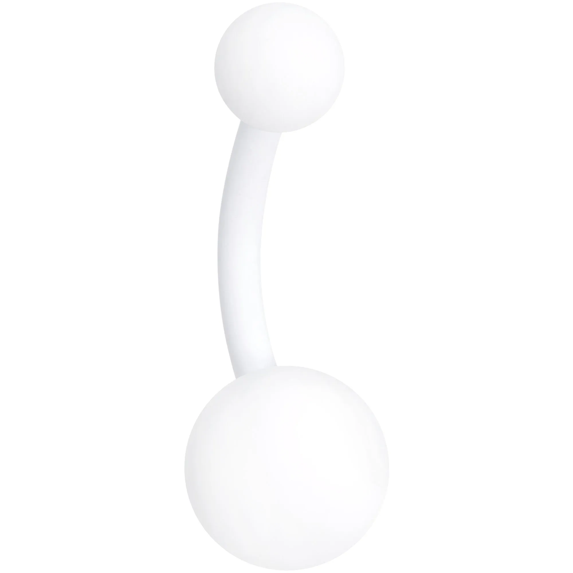 Wonderfully White Matte Belly Ring
