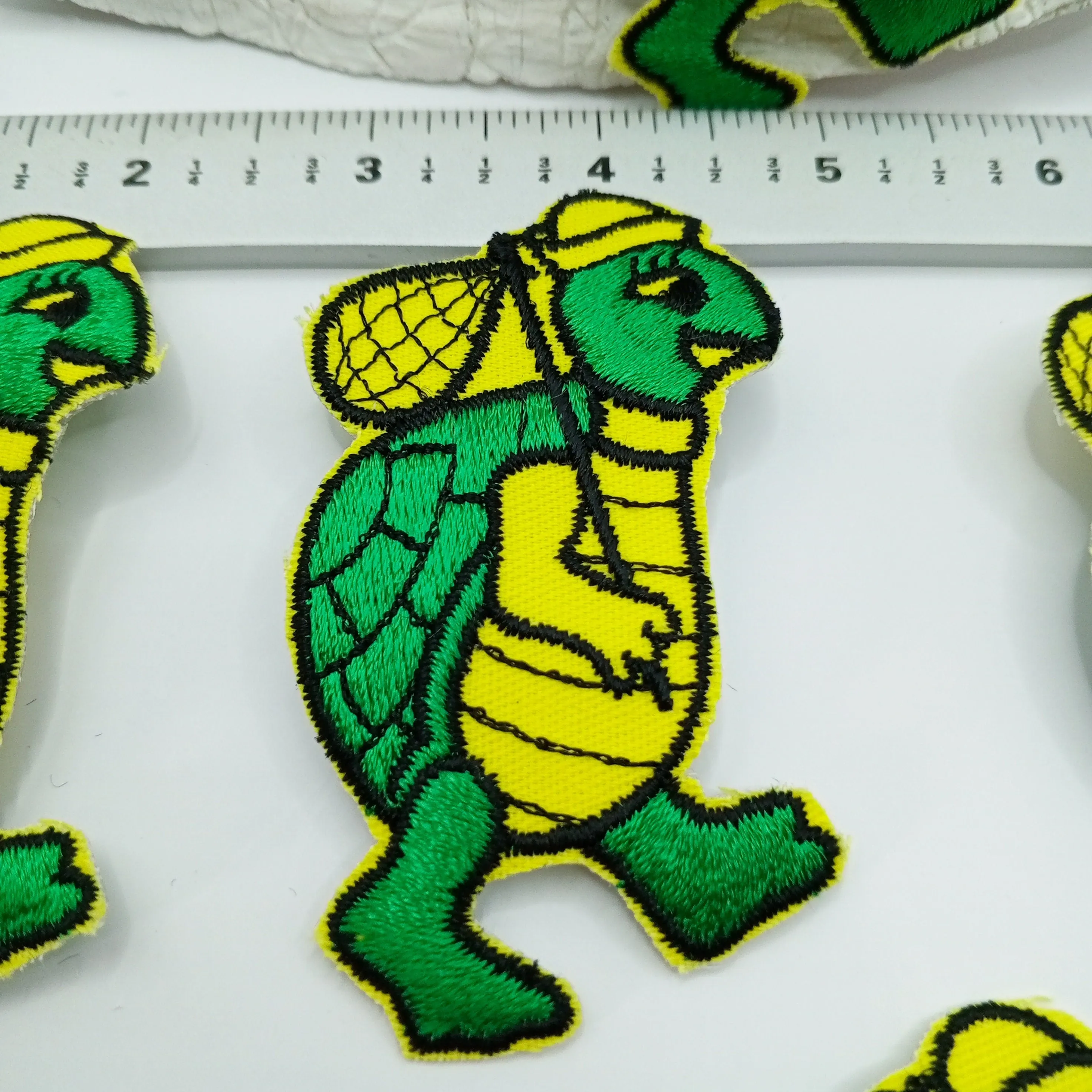 Yellow Black Green Turtle Iron on Appliqué Patches #453