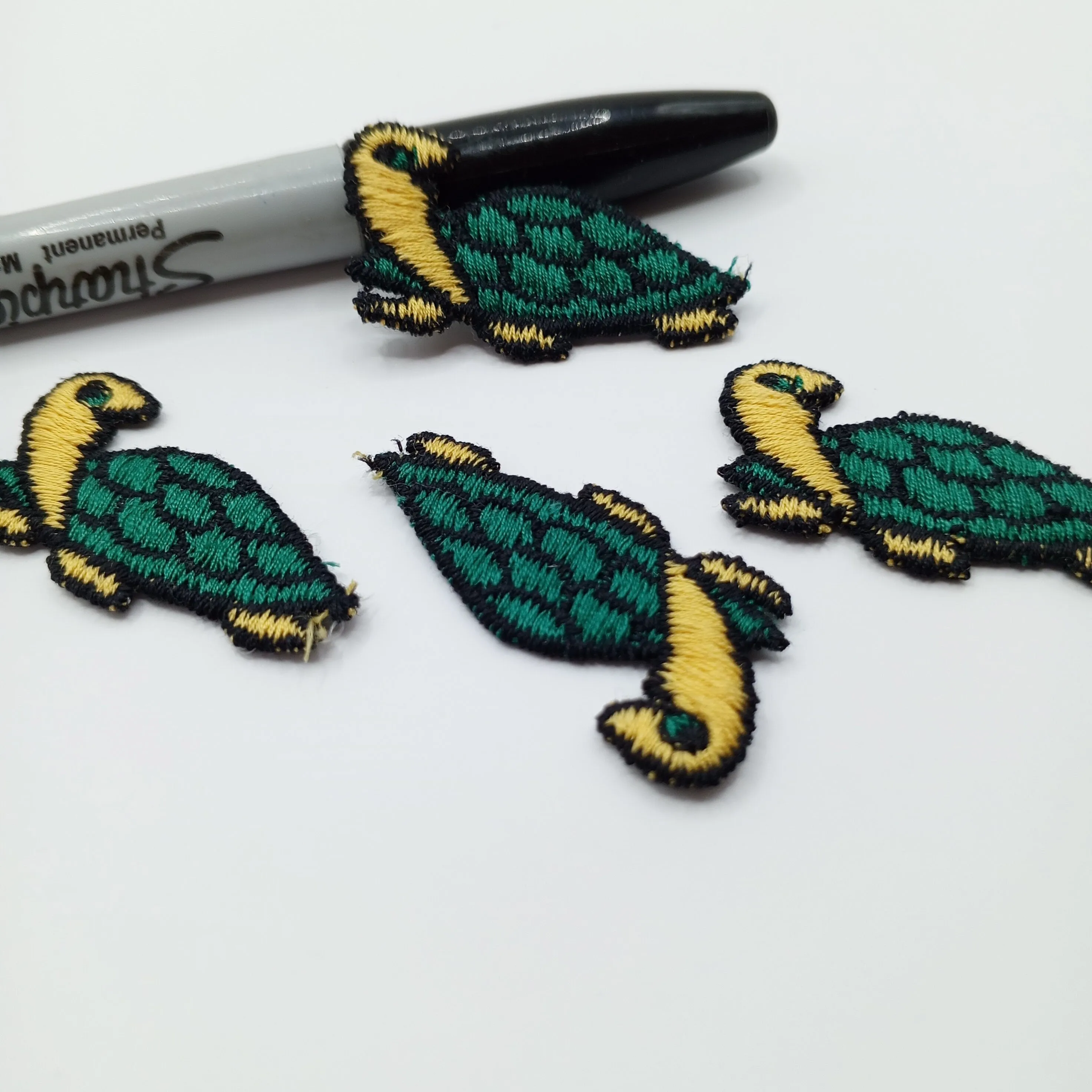 Yellow green turtle Patches sewing appliqué #459